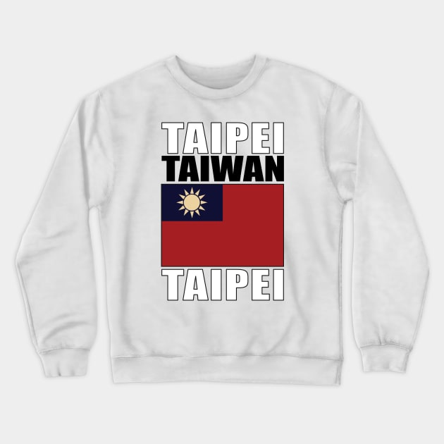 Flag of Taiwan Republic of China Crewneck Sweatshirt by KewaleeTee